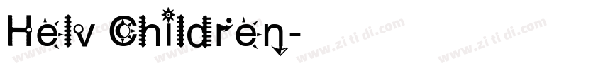 Helv Children字体转换